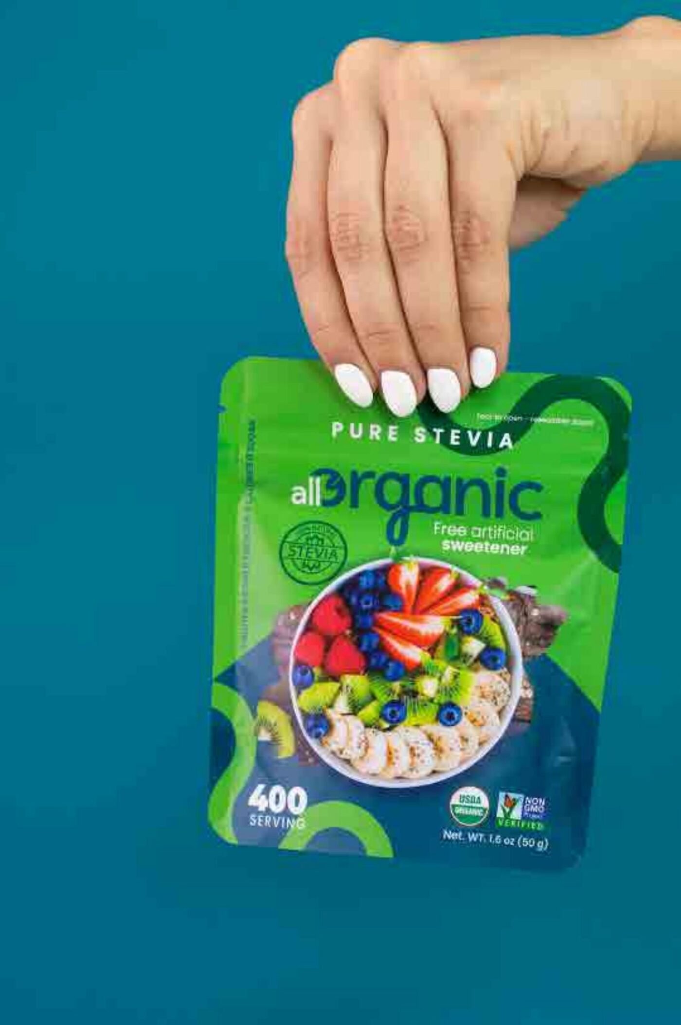 allOrganic — stevia packaging