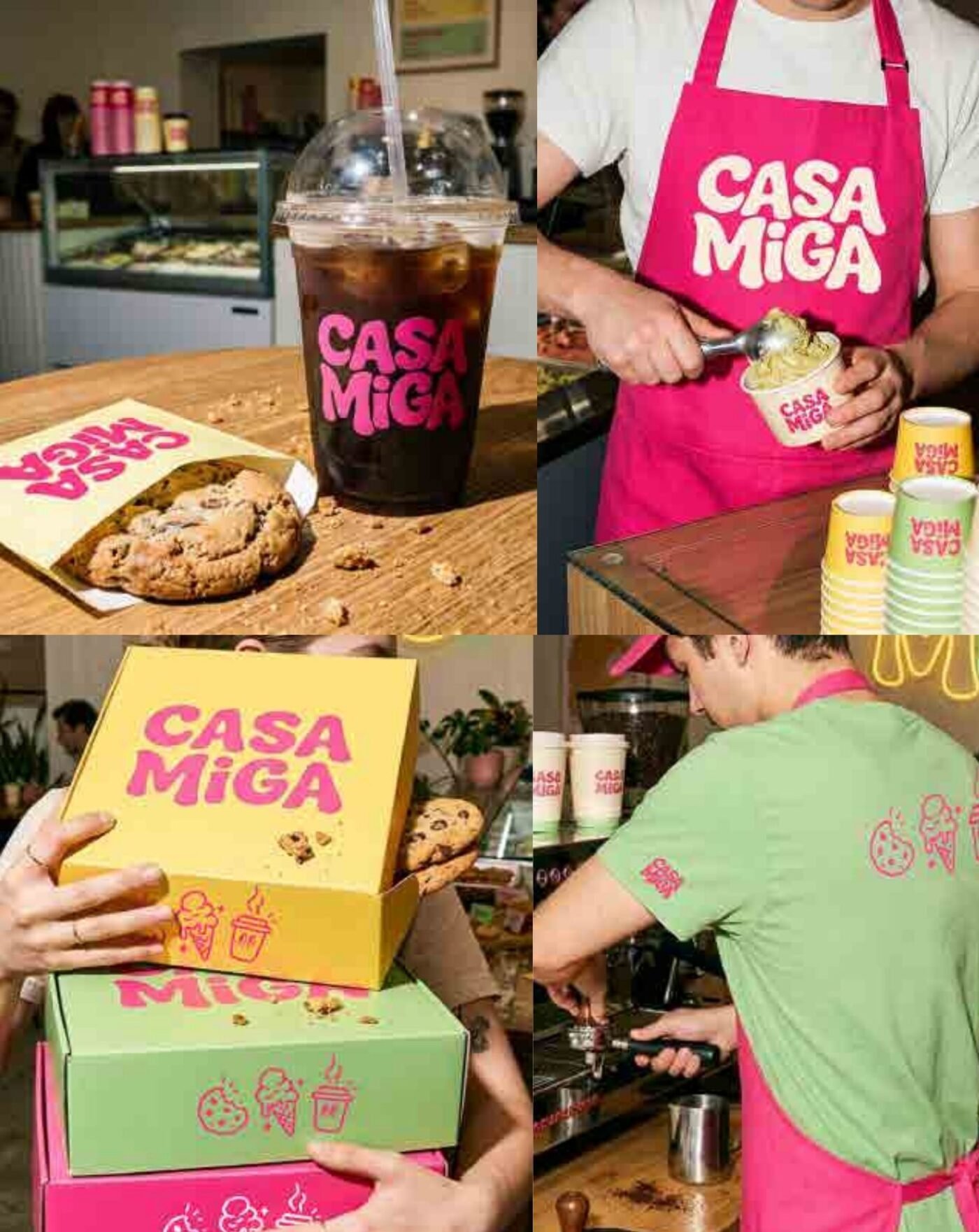 Casa Miga — cookies, gelato and coffee branding