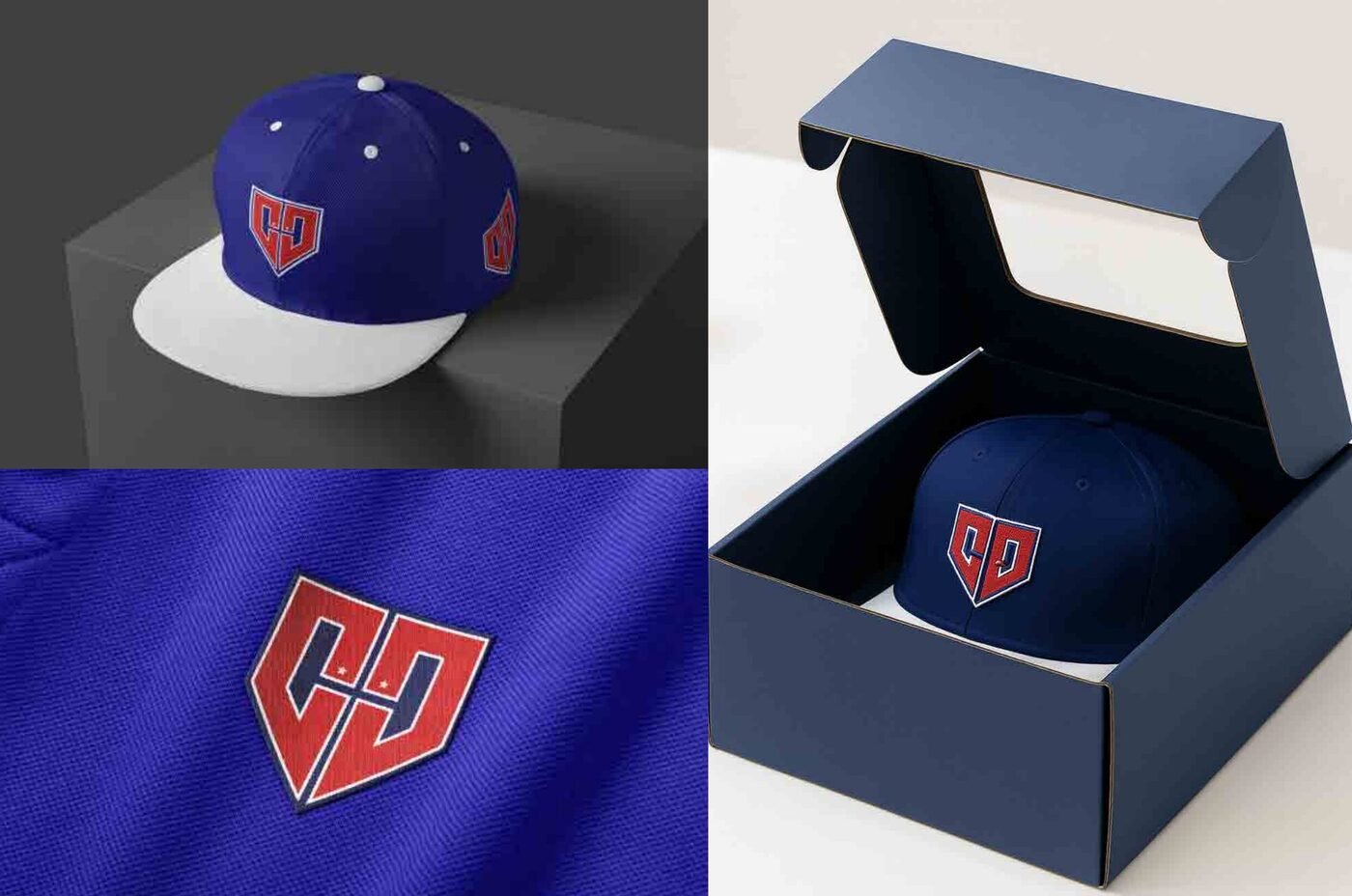 Sports identity across caps and merchandise